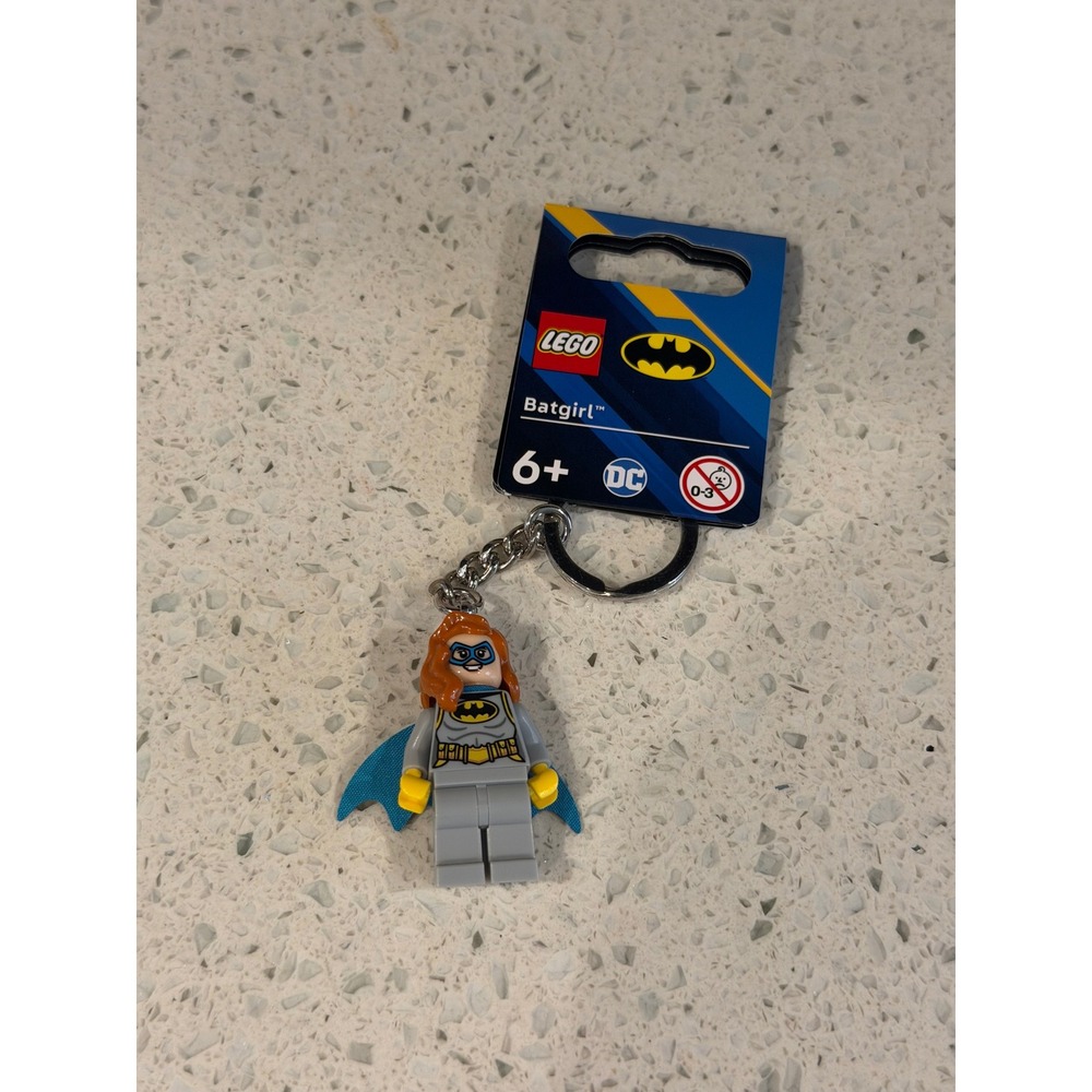 LEGO DC Super Heroes Batgirl Minifigure Keychain NWT